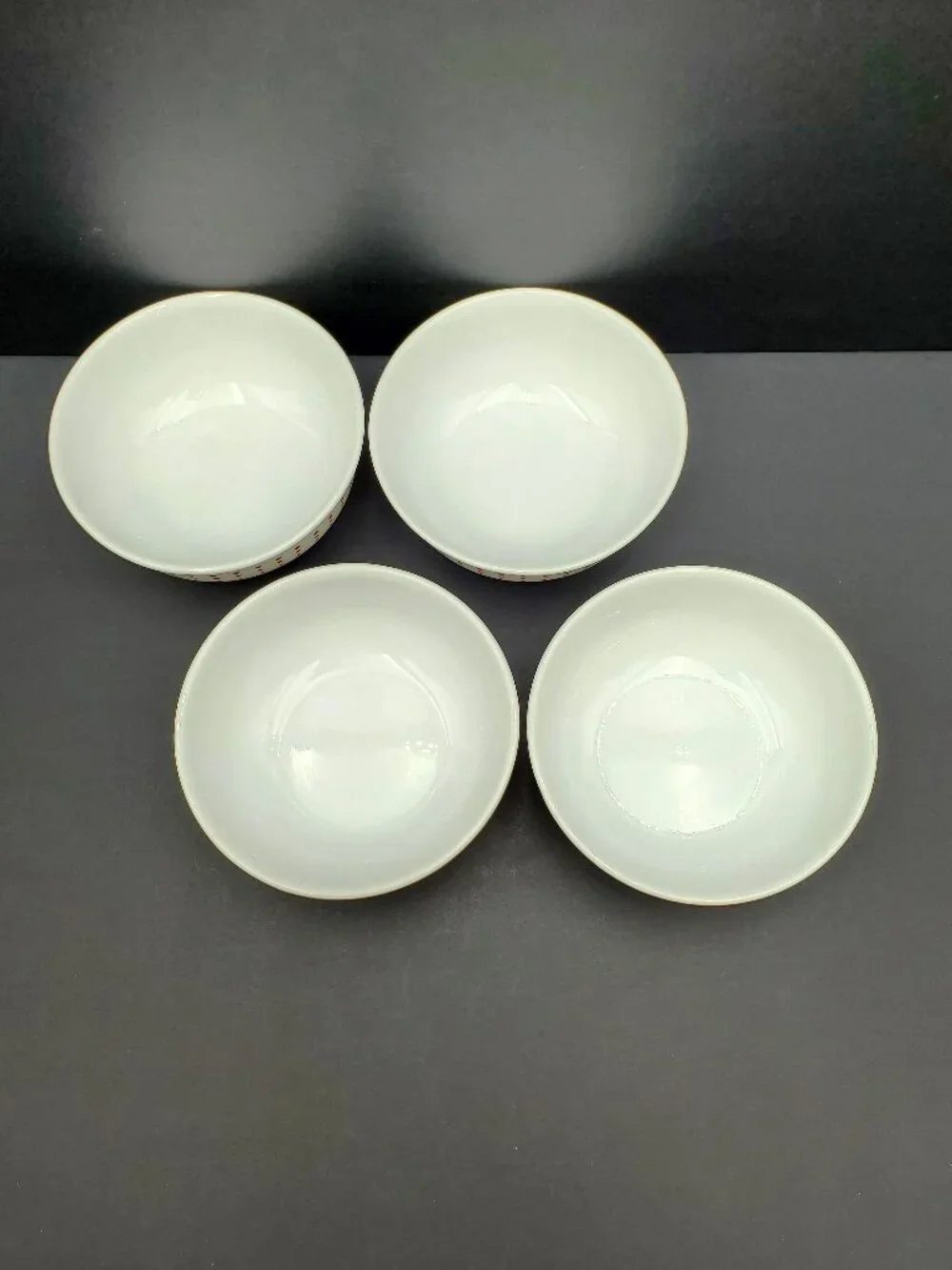 Corelle Bayside Dots Red Soup Bowls Corning Red Polka Dot Cereal Bowls